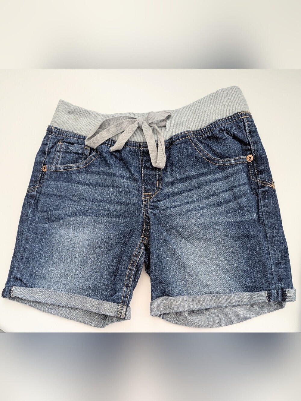 Justice Girls (Size 12R) Denim/Jean Shorts with Elastic Waist